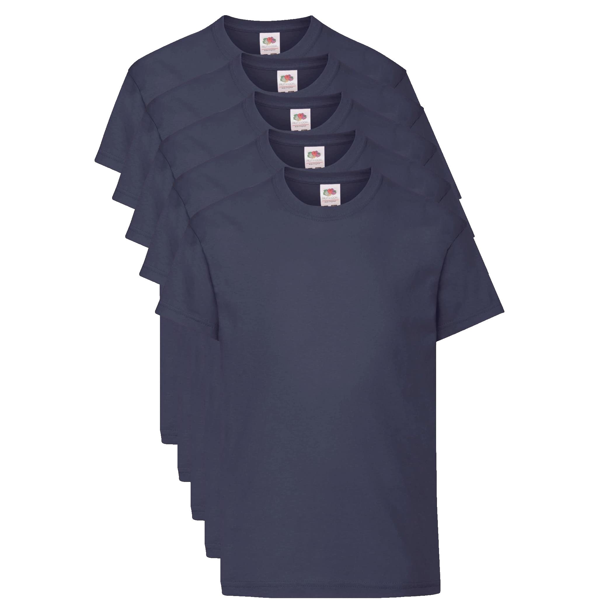Fruit of The Loom Kid's Original T-Shirt Pack of 5