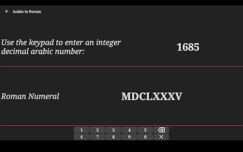 Roman Numerals Converter