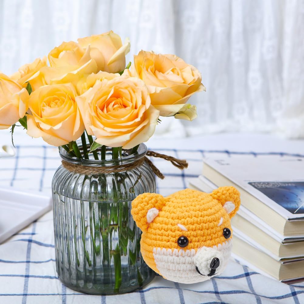 Poupées Au Crochet Shiba Inu Et Phoque - Laine - Cadeau Émotionnel Mignon - Lot De 2