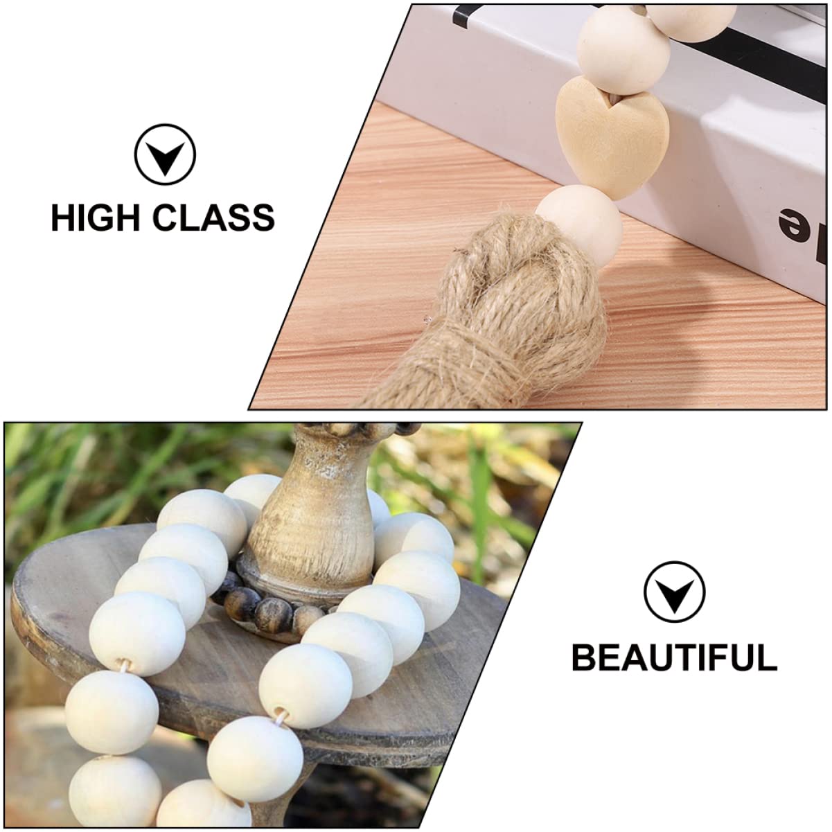 MAGICLULU 4 Sätze Quastenanhänger Perlen Serviettenschnallen Pompom Festivalflaggen Lametta Wand Blütenblatt Zederngirlande Quastenperlen Anhänger Herbstdekoration Tür 3 Stück * 4