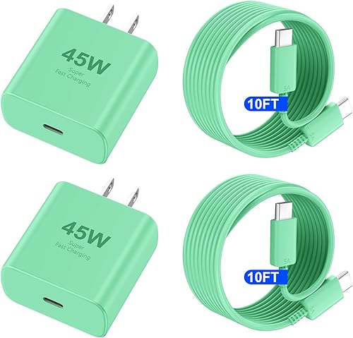 Miniatura 18 de Cargador para iPhone 17 16 Pro Max de carga rápida, 45 W USB C iPhone 17/16 bloque de carga súper rápido con cable de carga tipo C de 10 pies de