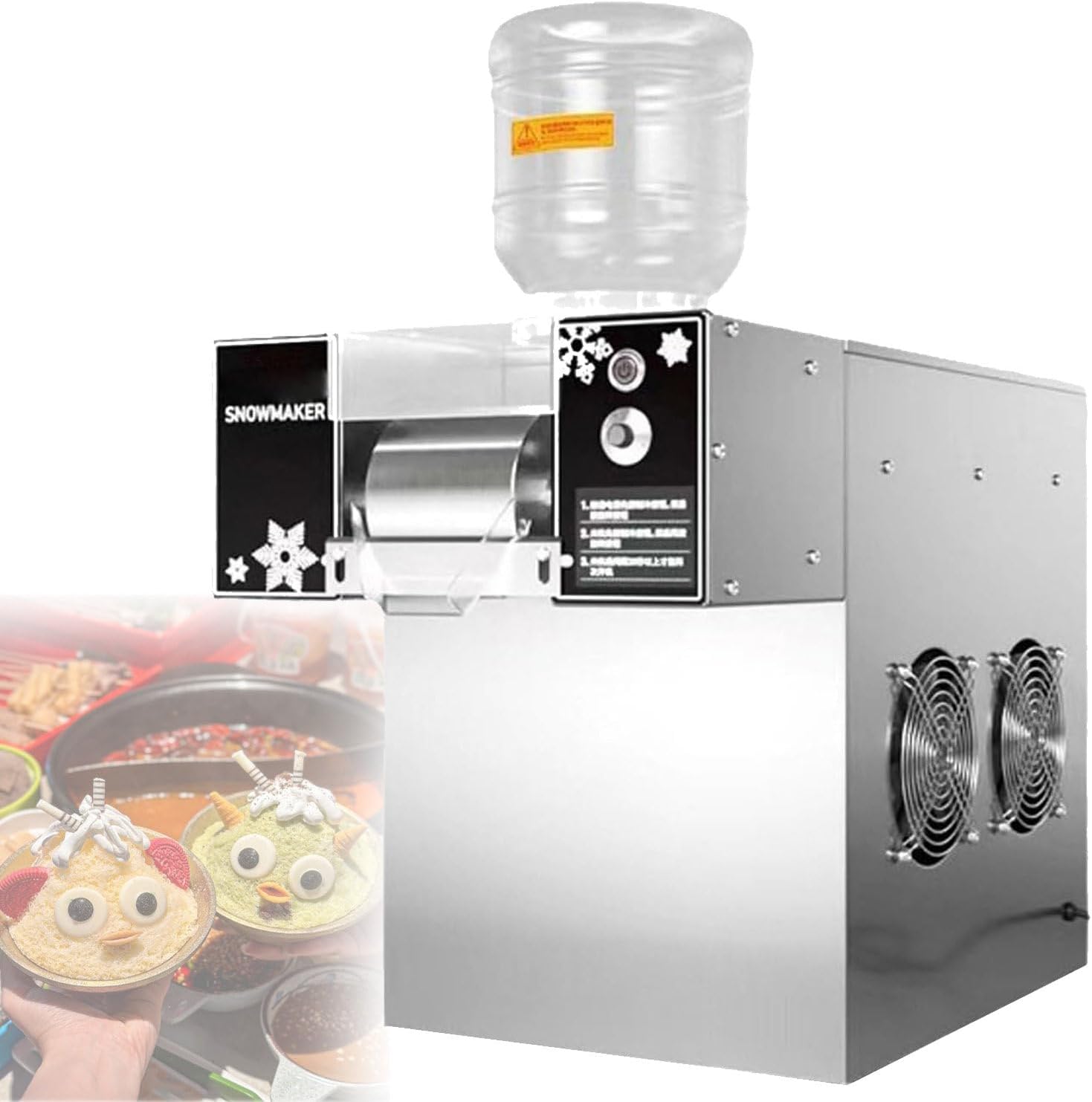 Electric Snow Ice Continuous Ice Maker, Snowflake Ice Machine,Shaved Ice Machine,Ice Crusher,Snow Ice Cream Machine