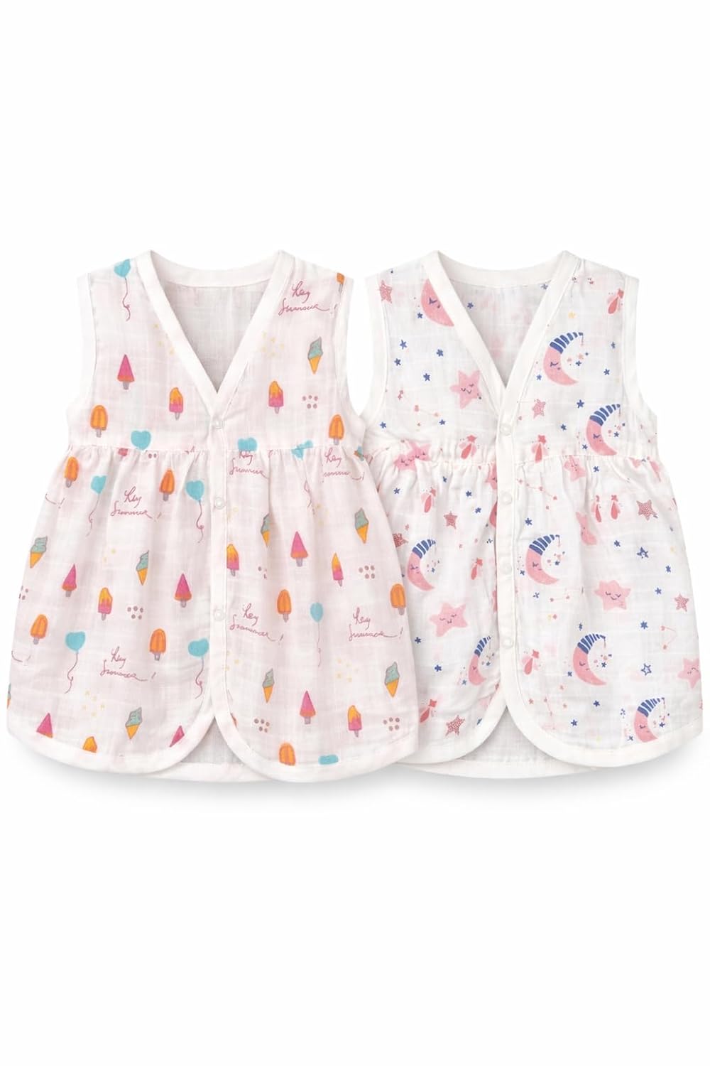 First Wonder 100% Muslin Cotton Baby Girl Frock - Pack of 2 | Ultra Soft Dress for Newborns 0-9 Months | Breathable A-Line... - Review, Price and Buying Guide