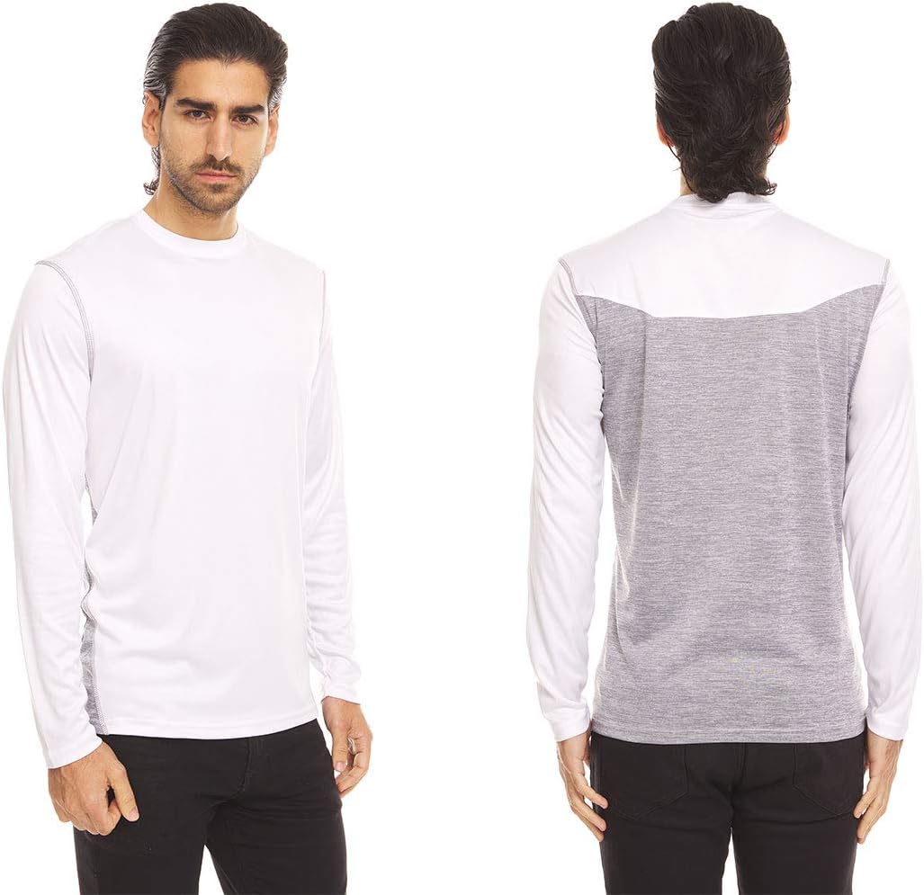 DARESAY 4-Pack: Men’s Long Sleeve Athletic Shirts – Lightweight, Sweat-Wicking, Quick-Dry Workout, Gym, Active Tee