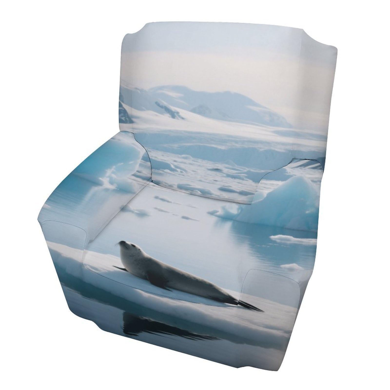 Fekiloot Style Glacier Fjord Iceberg Couch Cover Sofa Cover Sofa Slipcover