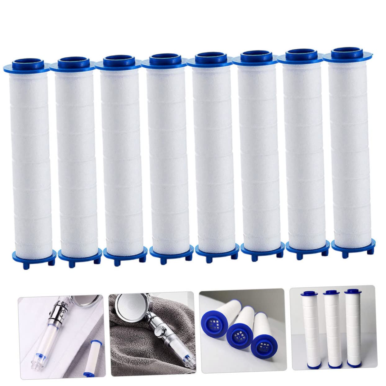 MaGiLL 8 filtri per Doccia, filtri per soffione Doccia, filtri per Acqua Doccia, soffione Doccia con filtri, filtri per l'acqua, per la Sostituzione domesti