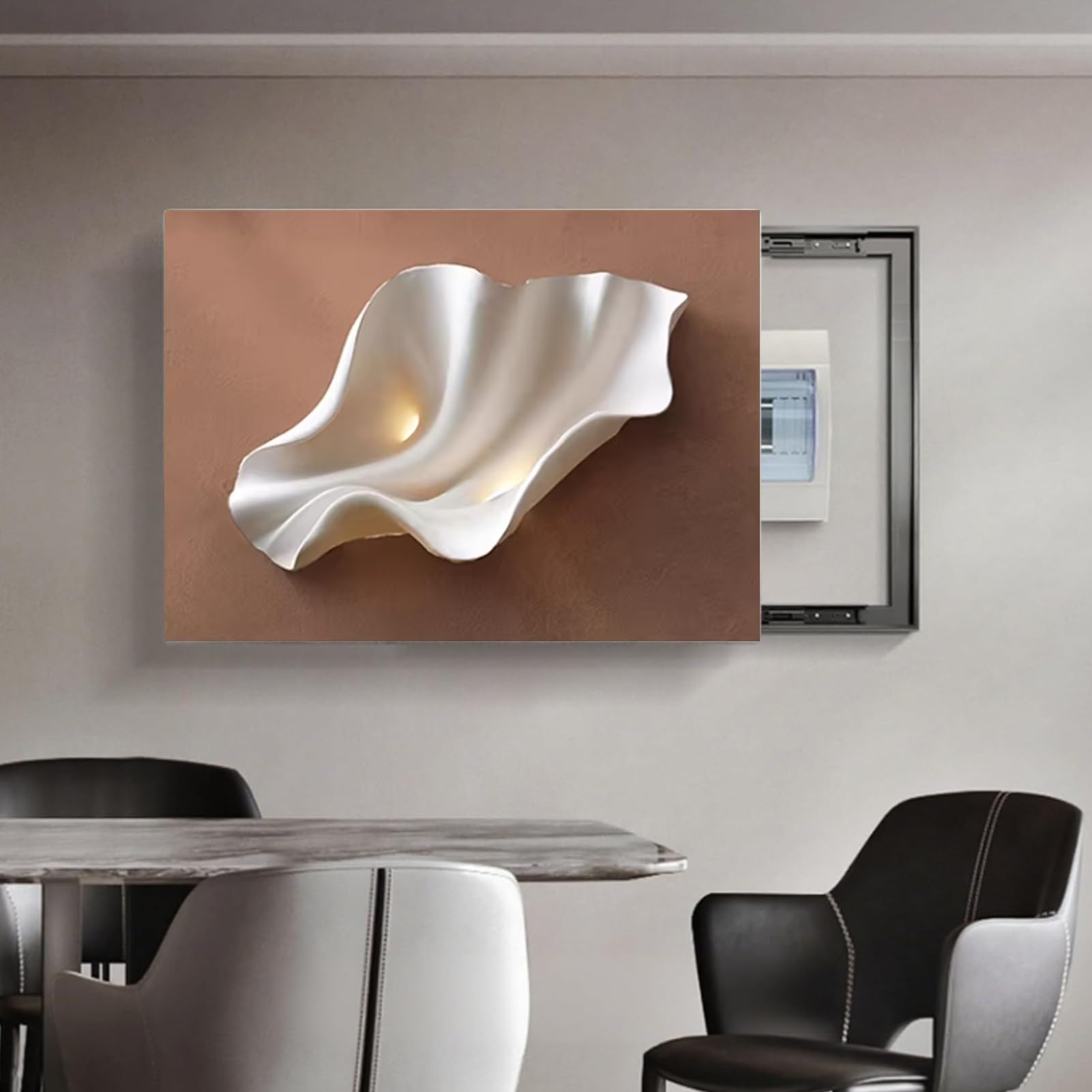 Cache compteur électrique push-pull pour dissimuler un tableau mural - 8