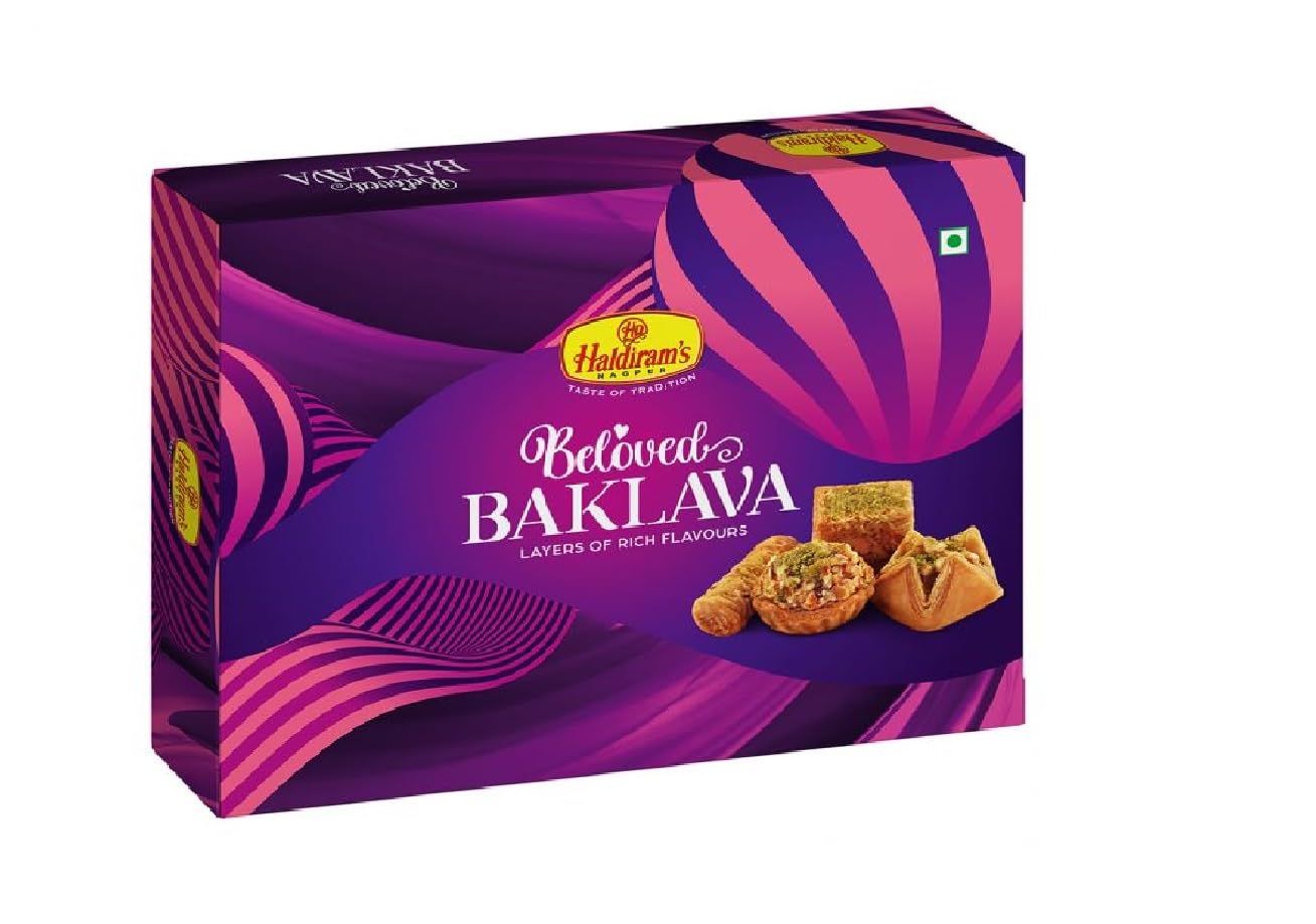 Haldiram's Nagpur Assorted Chocolate Basket – 217g (Small) with Beloved Baklava – 300g | Premium Chocolates & Mediterranean Sweets Gift Combo | Festive Gift Hamper - Image 3 thumbnail
