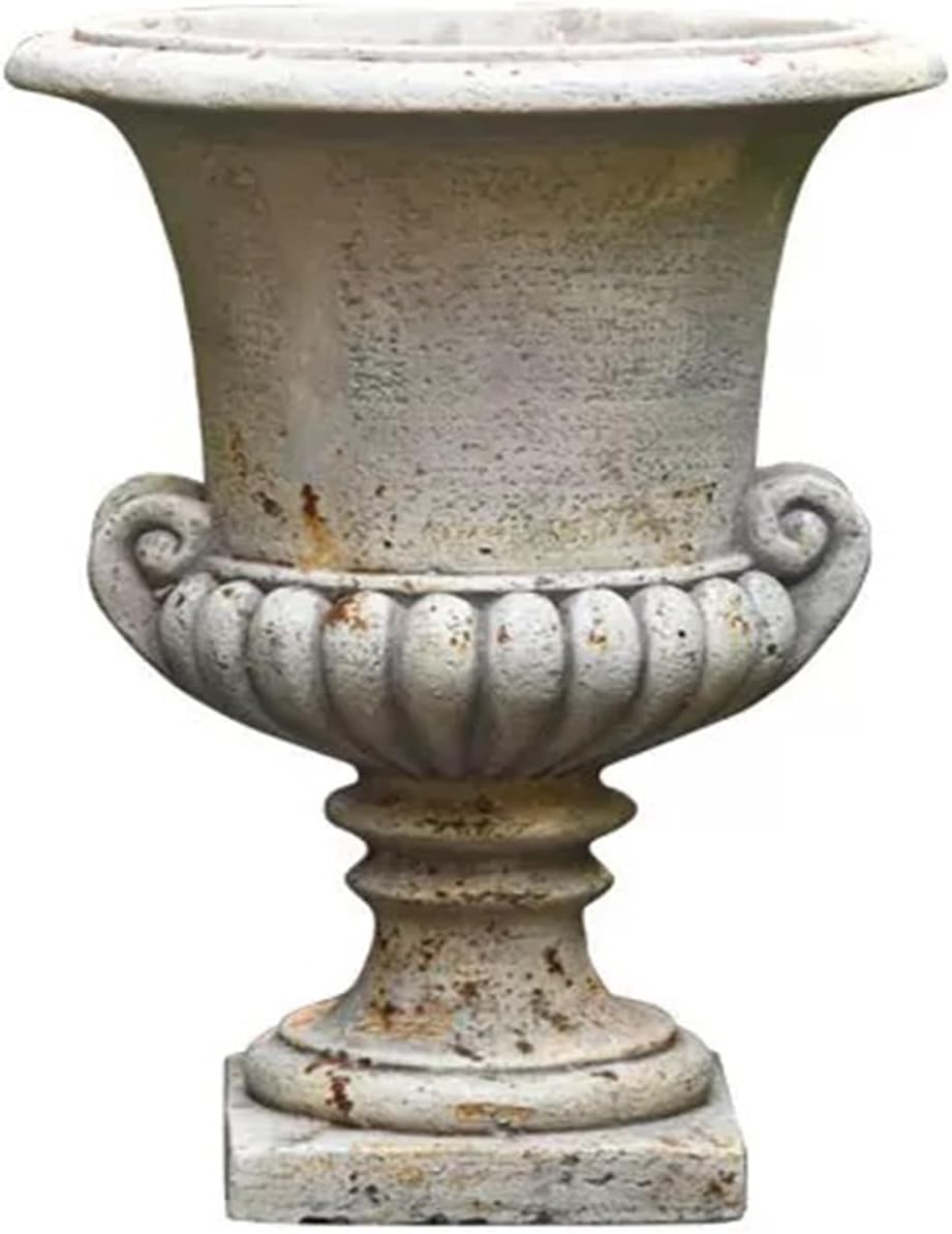 VISIBLE Vintage European Garden Urn Planter Review: Best Antiqued Cement Pot for Patios & Gardens