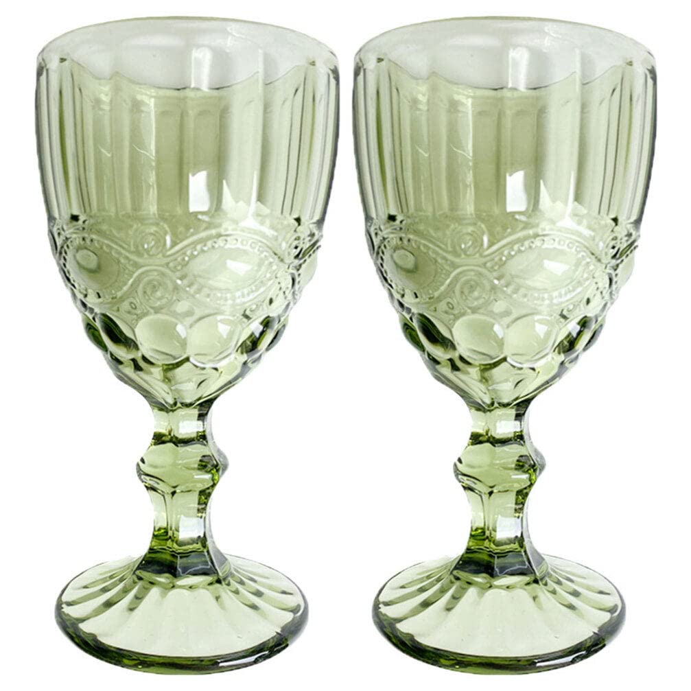Verres à cocktail en relief UPKOCH | Lot de 2 tasses à vin multifonctions pour bar