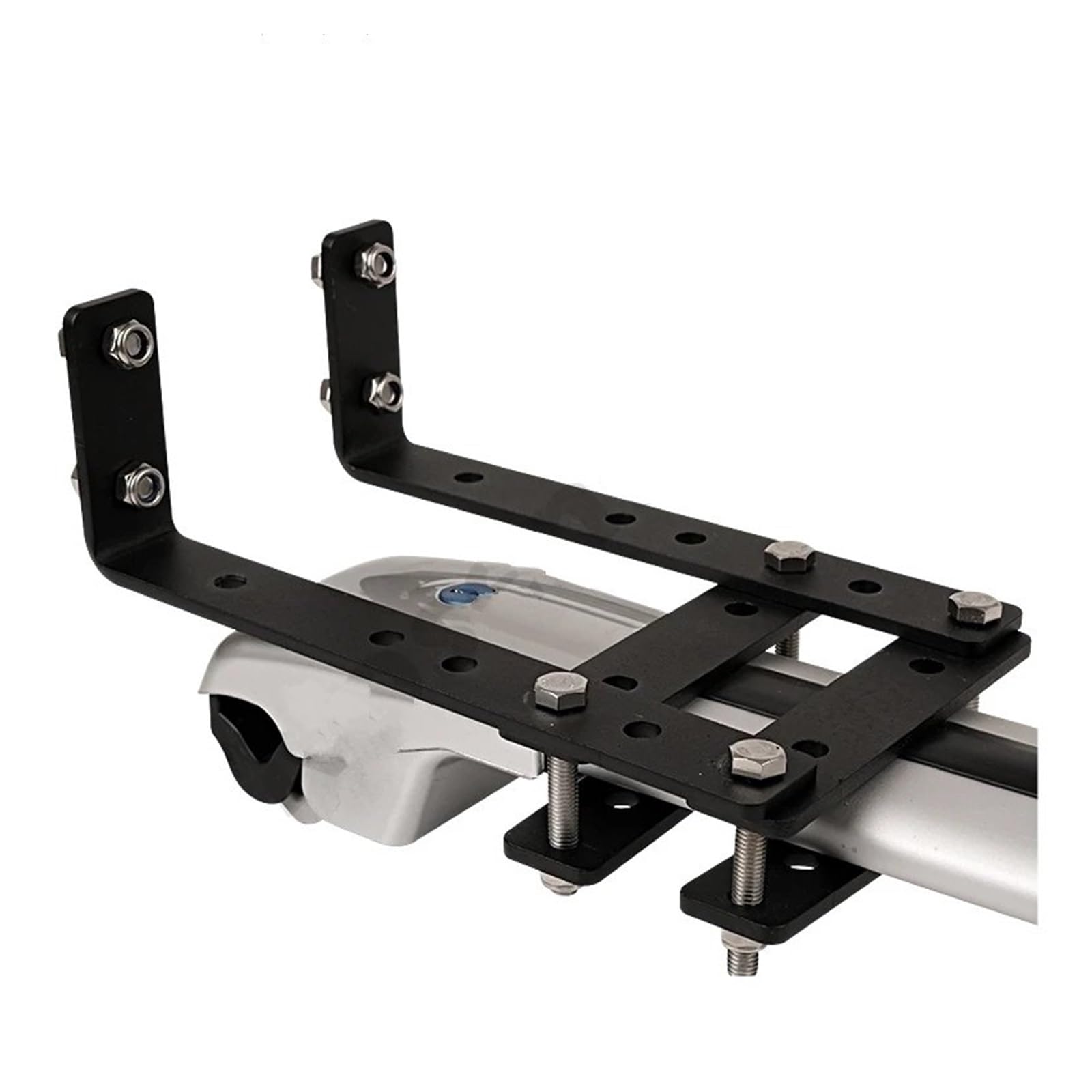 Dachgepäckträger Markisen-Montagehalterungen Dachträger Off-Road-Snap Feste Auto-Gepäck-Querstange Zelthalter Auto-Seitendach, Markise Sonnenschutz Dachträger (Farbe : Black 1set)