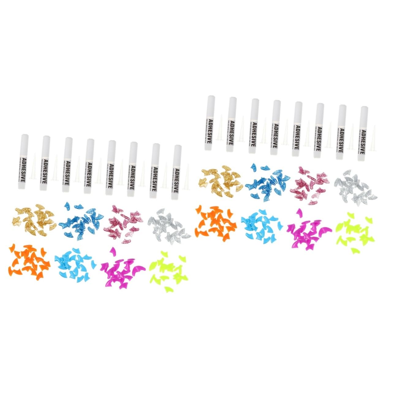 Housoutil 320 Pièces Ensemble D'Ongles pour Animaux De Compagnie Capuchon pour Ongles De Chat Capuchons pour Ongles Chat Couvre-Griffes Pattes pour Chats Pattes pour Chatons Chat Embouts