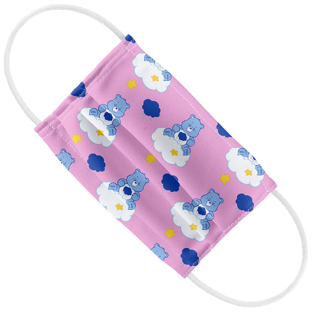 Care Bears Kids Grumpy Bear 1-Ply Reusable Face Mask Covering with Adjustable Nose Wire