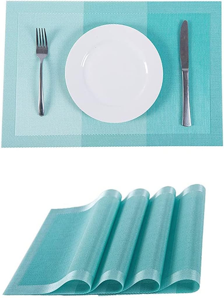 4-Piece Set PVC Washable Placemat Table Mat Placemat Set Kitchen Accessories Coaster Wine Mat Table Decoration