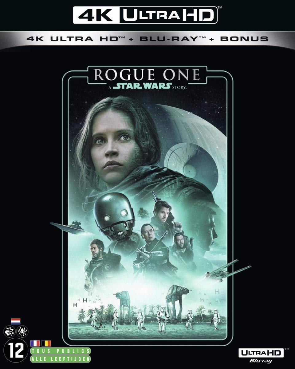 Rogue One Star Wars 4K Ultra-HD y Blu-Ray película original en disco físico
