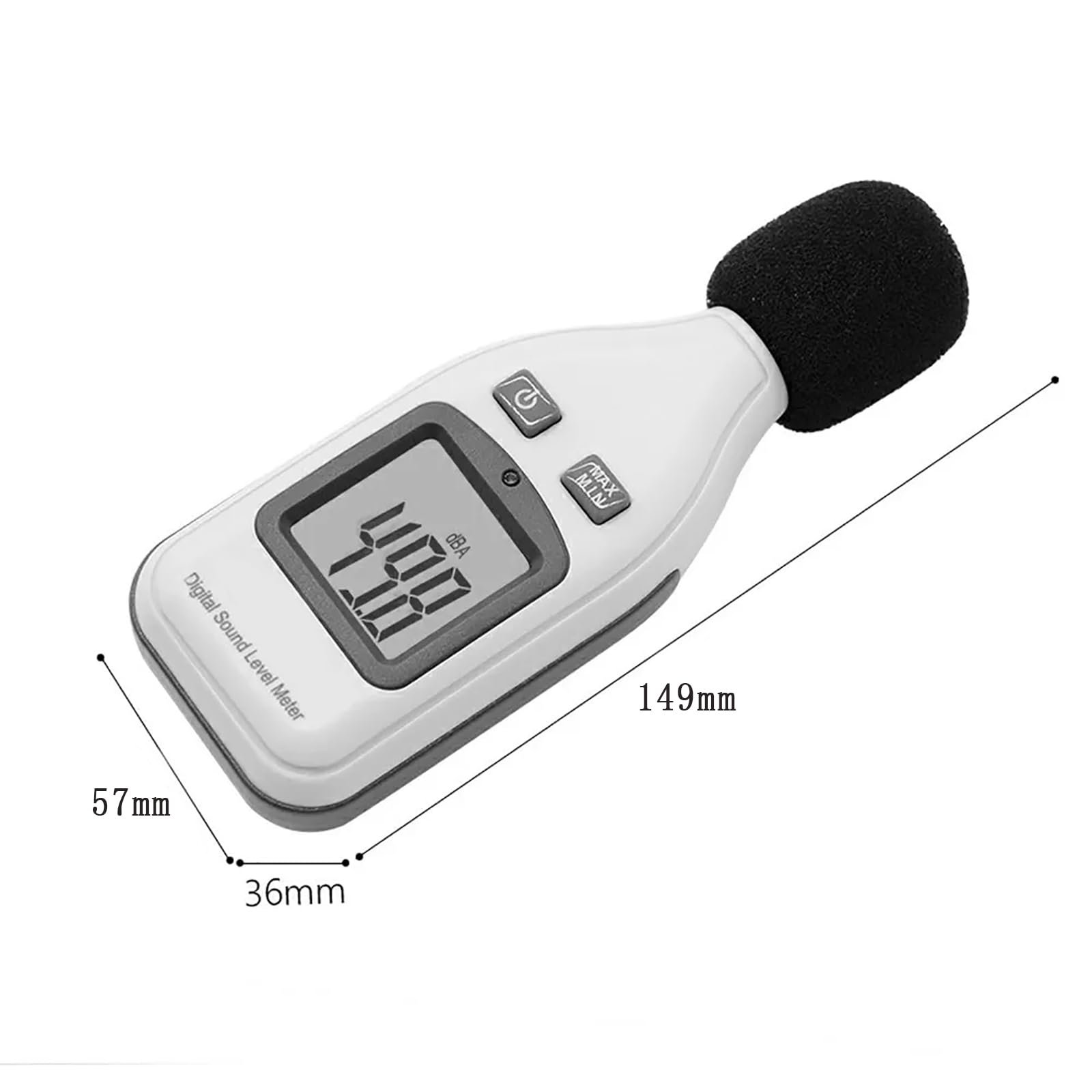 Cyfrowy Miernik Poziomu Dźwięku, Ręczne Narzędzie Pomiarowe Z Wyświetlaczem LCD, Zakres Pomiarowy Od 30 DB Do 130 DB, Funkcja Automatycznego Wyłączania Do Stosowania W Szkołach Warsztatowych
