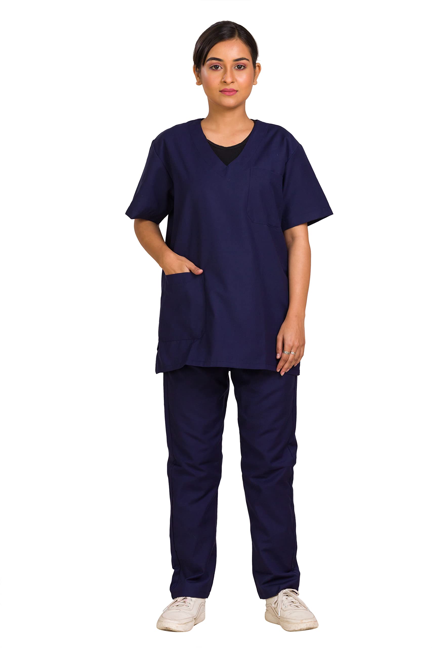 See full amazon price history chart for HOSPRIQS Unisex Poly Cotton V neck Scrub Dress with 2 Pockets top and Regular Type Trouser- Ideal for Doctors/Surgeon/Professional (XX-Large, Navy Blue) HOSPRIQS Unisex Poly Cotton V neck Scrub Dress with 2 Pockets top and Regular Type Trouser- Ideal for Doctors/Surgeon/Professional (XX-Large, Navy Blue) (B0C1NL5WLL) Amazon Price History, Amazon Price Tracker