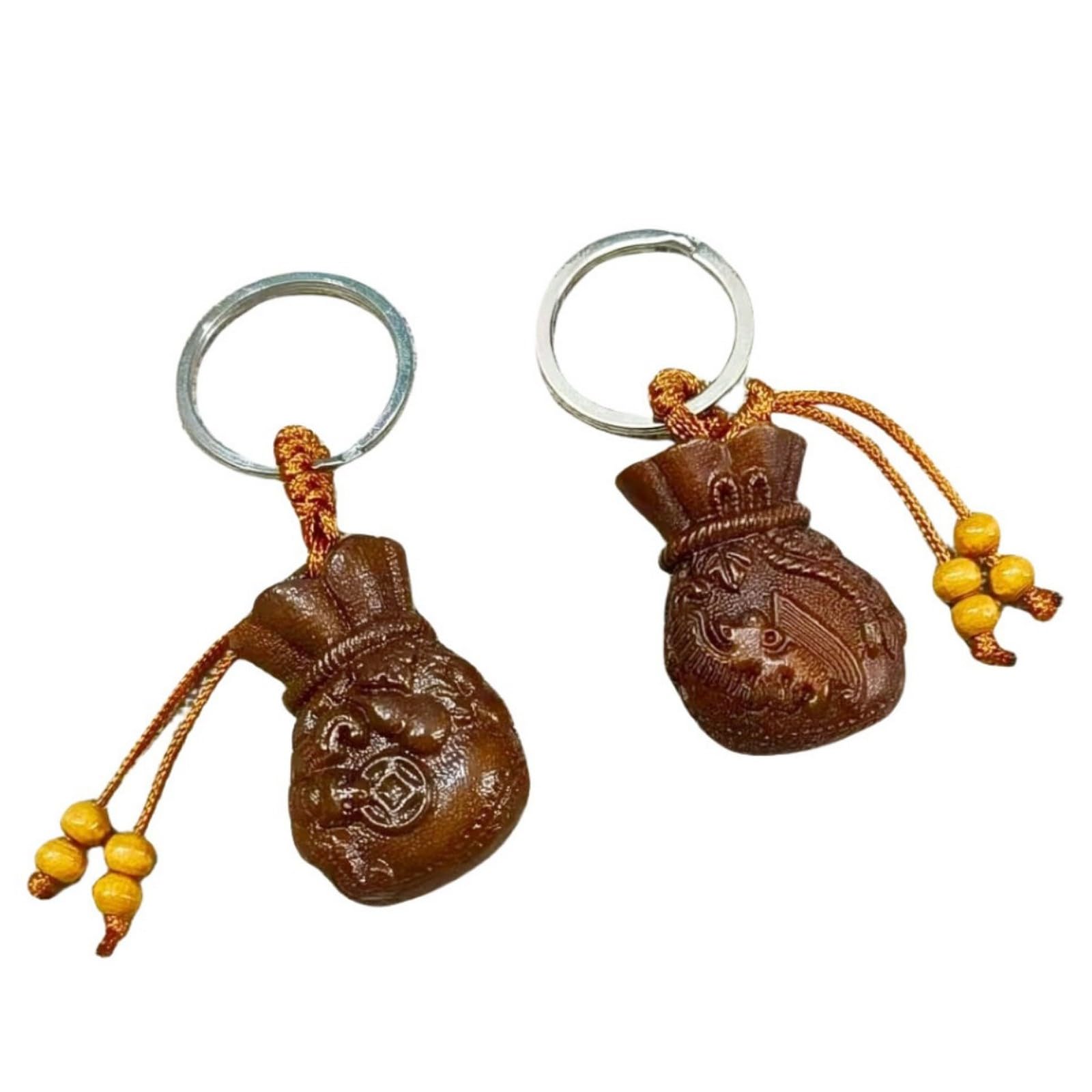 NBKLSWSUI Keychain Statue For Living Room Decor Handmade Vintage Wood Sculpture Ornament Bedroom Office Feng Shui Accent
