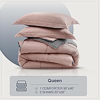 Vista 177 de satisomnia Queen Comforter Set Grey, Soft Seersucker Comforters Queen Size Bed, 3 Pieces Lightweight Down Alternative Bedding Comforter Full Sets