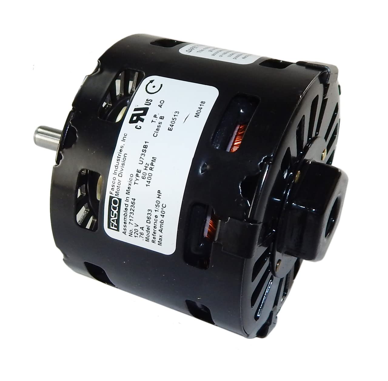 Fasco D633 Motor | Broan Fan Motor 1/50 hp 1400 RPM 115V