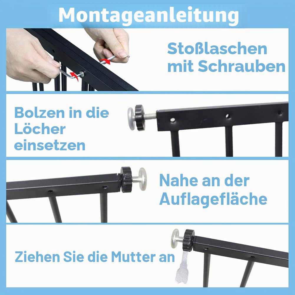 Fenstersicherheitsstangen, Fairy Baby Französisches Balkongeländer Innenfenstergitter Balustraden Fensterschutzschiene Fensterstangen Fensterschutz für Kinder (57 cm - 92 cm, Schwarz)