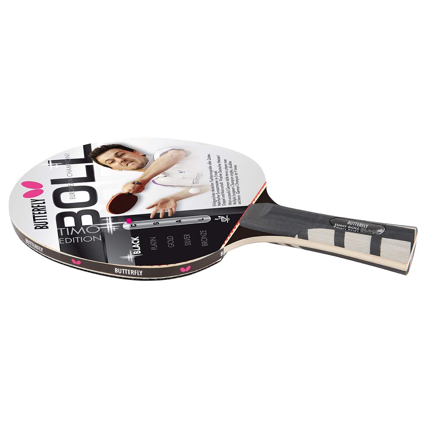 Butterfly® Timo Boll Black 85030 Table Tennis Bat | Table Tennis 
