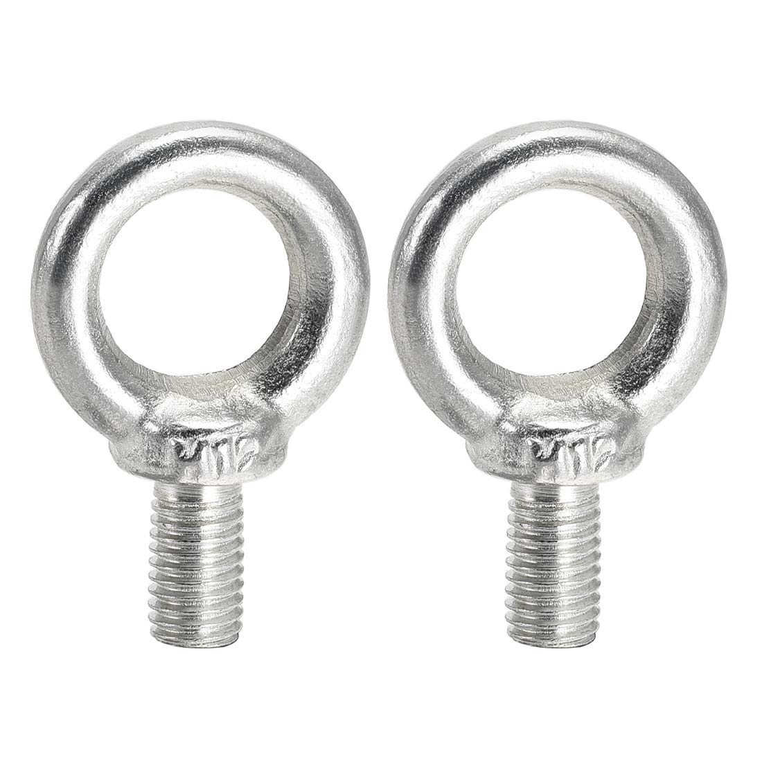 Uxcell Stainless Steel Eye Bolts - M10 X 20mm Shoulder Lifting Bolts, Pack Of 6, Heavy Duty Forged Design - View #4