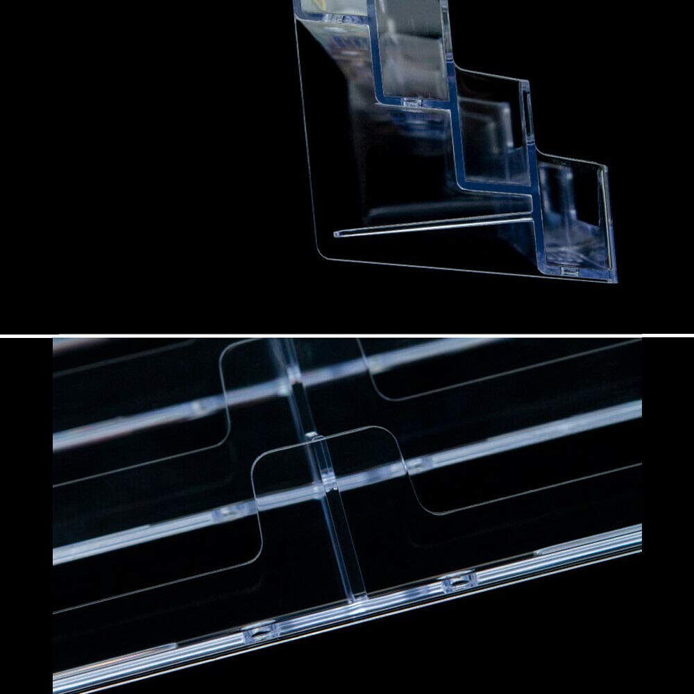 Porte-cartes De Visite En Acrylique Transparent – 4 Niveaux, Capacité ~200 Cartes, Pour Bureau
