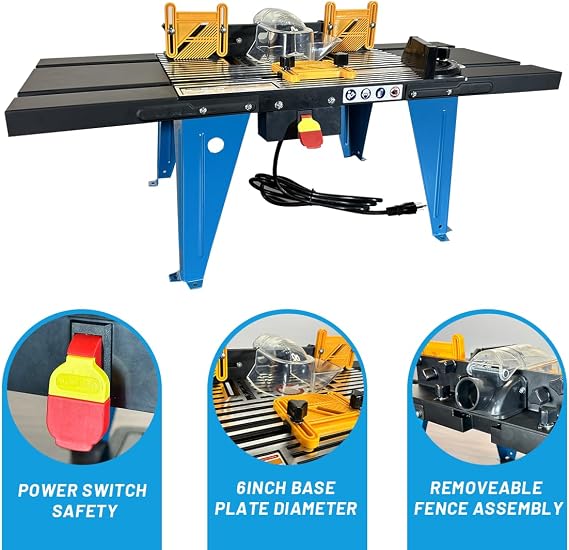 Benchtop Woodworking Router Table (Router Not Included)