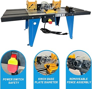 Benchtop Woodworking Router Table (Router Not Included)