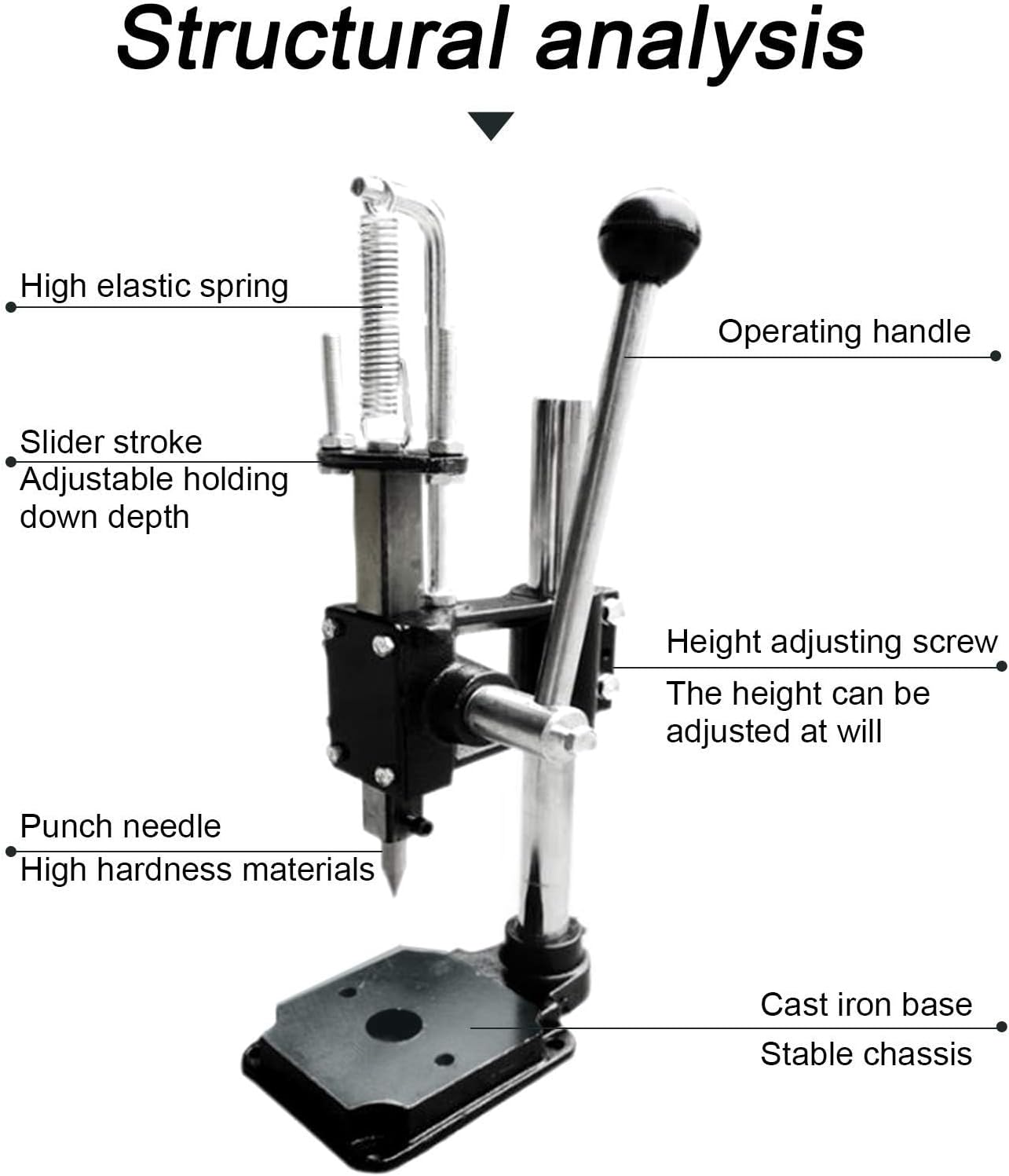 Oyster Shucker Manual,Oyster Shell Opener Machine,Oyster Opener Set Clam, Seafood Tools with Bottom Fixing Design, Machine Pressure