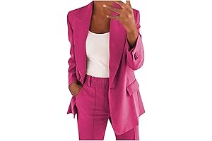 Stylish Plus Size Pink Suit for Women