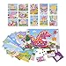 Funmo 12 Piezas Mosaico Pegatinas para Niños, Creativo Dibujos Animados Mosaico Pegatina Goma Eva, Juego de Relleno Manualidades Educativas Juguetes para Niñas 3 4 5 6 Años, Arte Hecho a Mano DIY