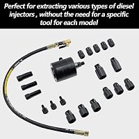 Aisny Pneumatikus Injektor Kihúzó Készlet 19 Adapterrel - Dízel Befecskendezőkhöz, Common Rail CDI Rendszerekhez, Bosch, Delphi, Denso, Siem 4