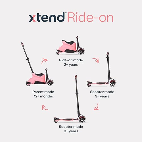 Miniatura 2 de smarTrike Xtend - Scooter de juguete para niños de 1 a 12 años, scooter plegable para niños con ruedas LED XL