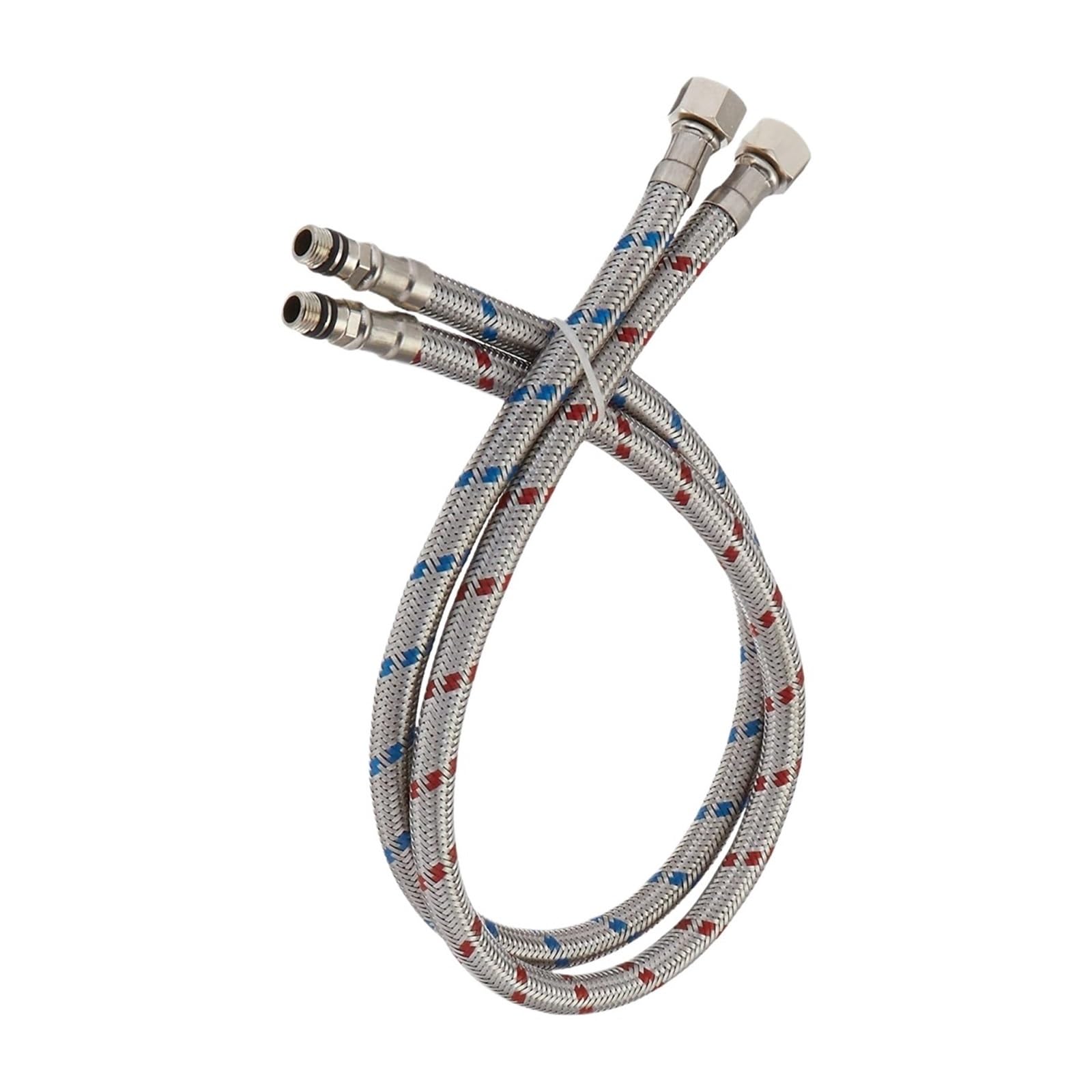 Tuyau d'alimentation en acier inoxydable à connecteur long
