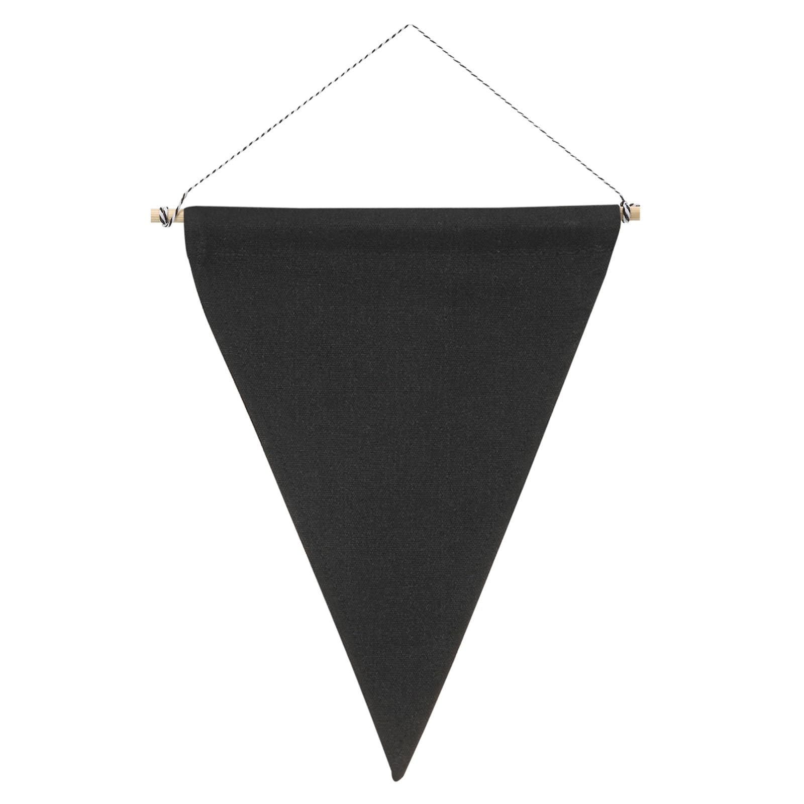 PATIKIL Enamel Pin Display Banner, 10" Length Canvas Blank Holder Board Wall Hanging for Trading Badge Flag Collection Organizer Book Collector Case Pennant Felt Bag Box, Black