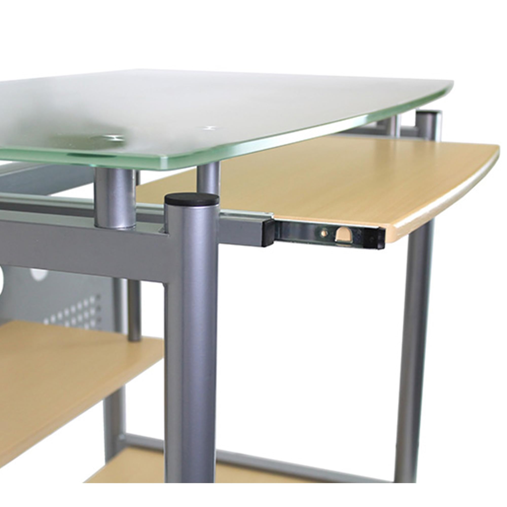 yelloo - Scrivania con Ruote Salvaspazio, Scrivania per Computer Picccola, per Ufficio, Cameretta, Scrivanie Moderne a Rotelle dal Design Semplice, Ideale per Zona Studio e Smart Working (Mod. WHEEL)