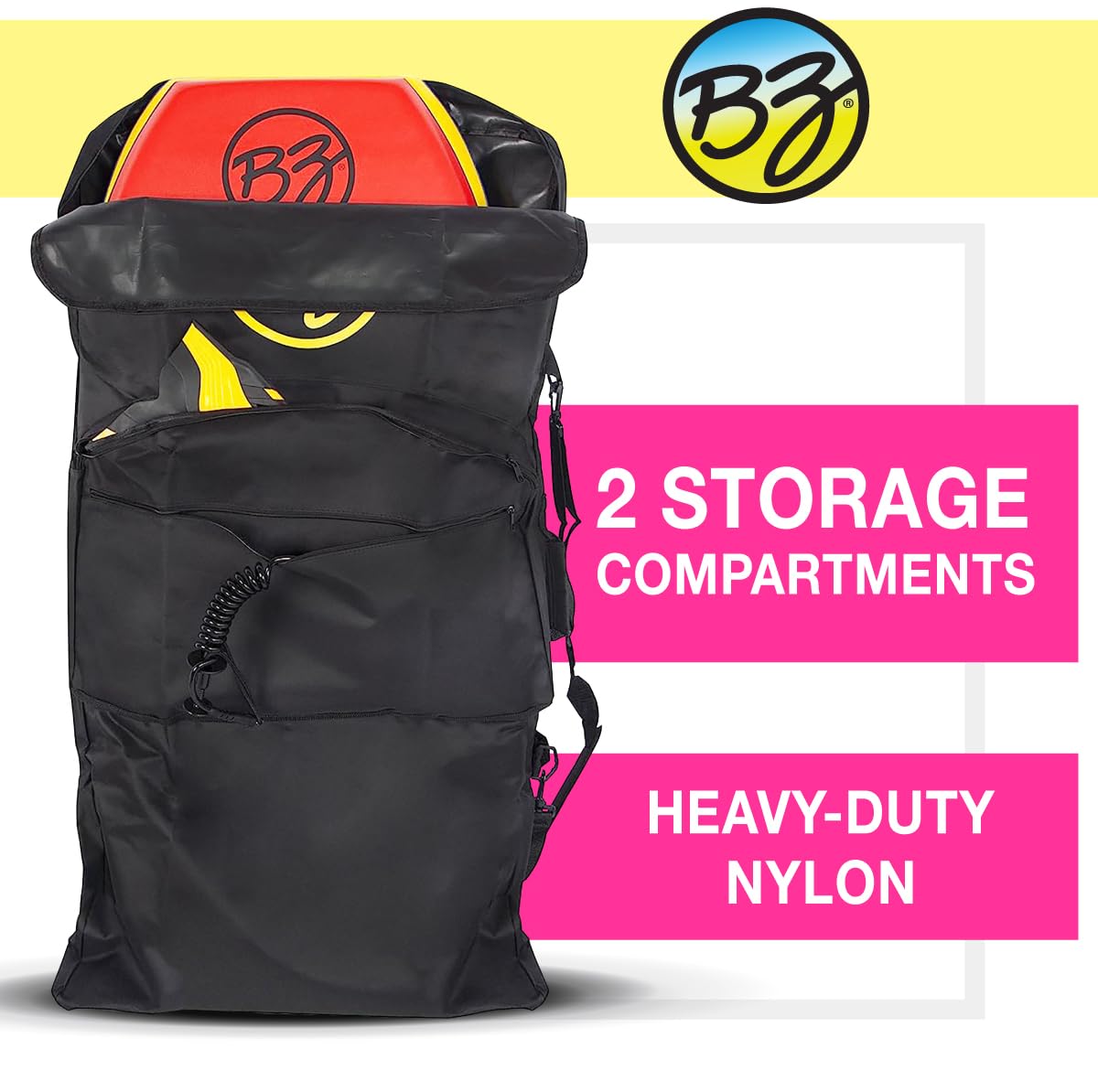 Amazon.com : BZ Bodyboards- Basic Bodyboard Bag - Nylon - 2 Board