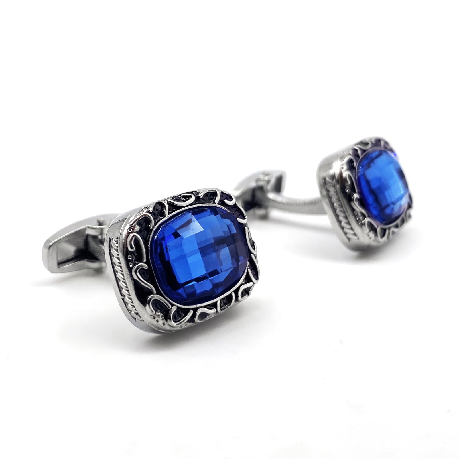 S&amp;W Wedding Cufflinks for Men Cuffs with Gift Box Business for Tuxedo Shirt