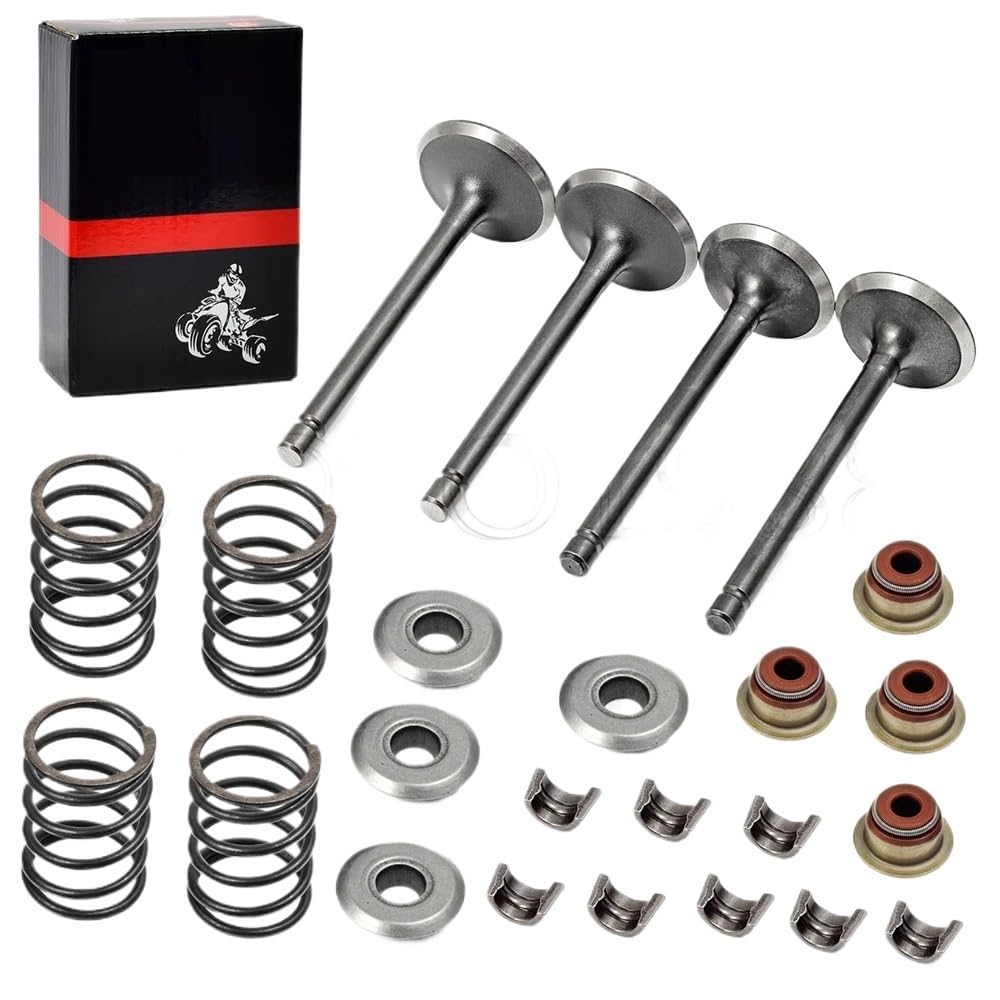 Pistone Anello Guarnizione di Tenuta di Aspirazione Scarico Molla Fermi Valvola Pinza Custodi Misura Per Fuji Robin 295cc EH29C Golf Cart MIC 91-02 Kit di modifica cilindro moto