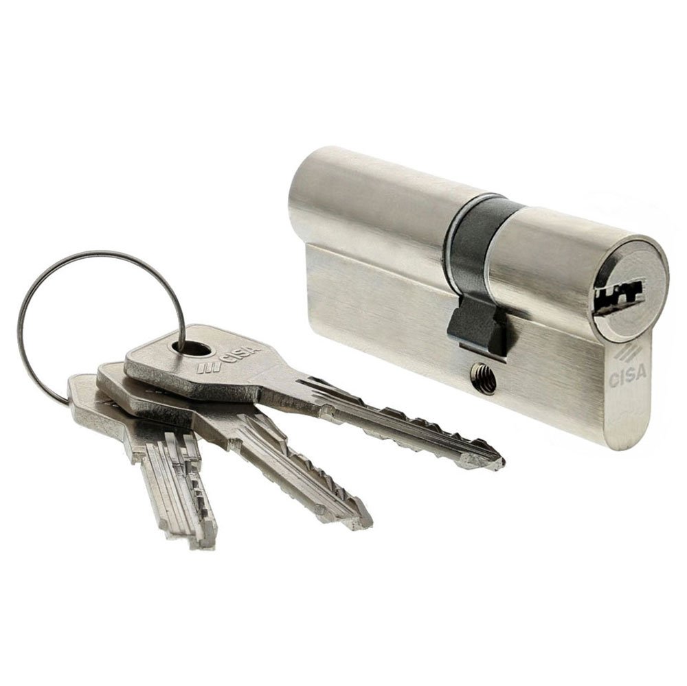 Cisa Ottone 0E30017012 Asix European Cylinder, Nickel-Plated, 30/50 Mm
