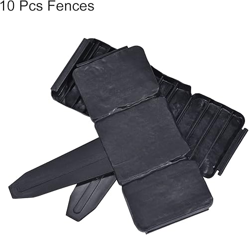 Miniatura 3 de MECCANIXITY Valla de jardín con efecto de piedra de 9.8 x 9.1 pulgadas, camino decorativo de plástico, borde de jardín para patio, paisaje, camino