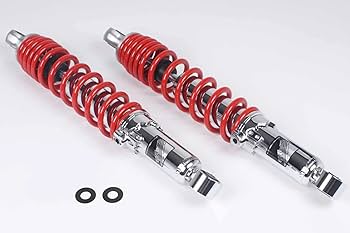 ST125 ローダウン リアショックアブソーバー クロームメッキ/ブラック 武川 Amazon | SP武川(TAKEGAWA) ローダウンリアショックアブソーバー