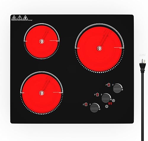 Miniatura 11 de VBGK Cocina eléctrica de un solo quemador, estufa eléctrica de 110 V 1800 W con control táctil LED, 10 niveles de potencia, temporizador de 4 horas,