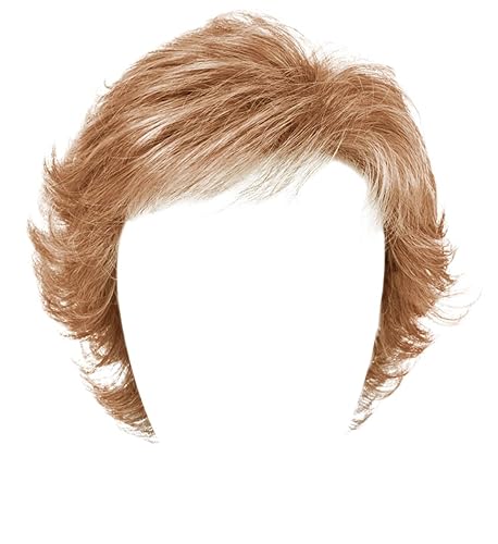 Miniatura 4 de Top Choice - Peluca Gabor color GL 27-22 CARAMEL, pelucas Gabor de 16 pulgadas de largo en capas en la parte superior de la cabeza, postizo