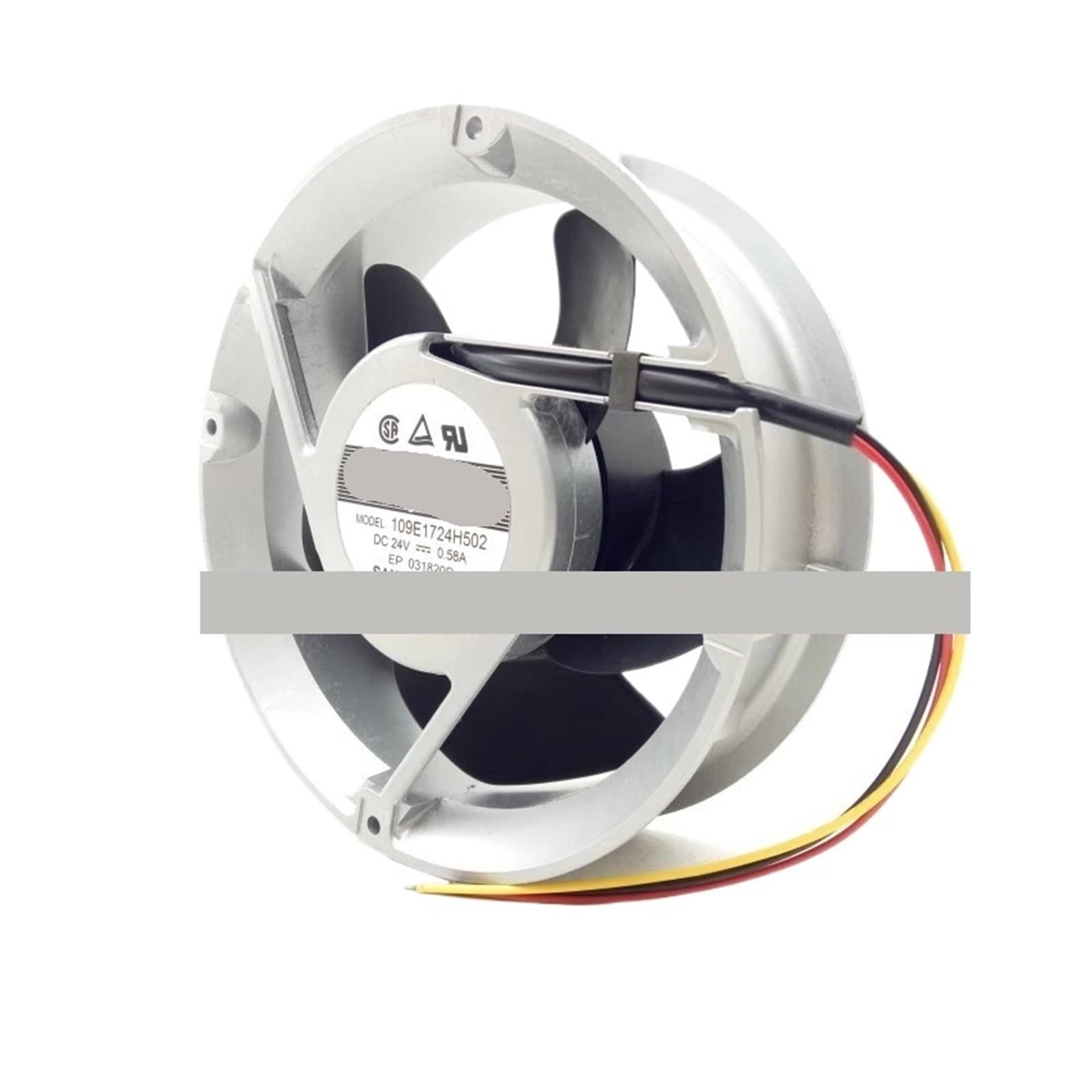 BRODEFUP 109E1724H502 DC24V 0.58A 17cm 3pin Round Thermal Fan 1PCS
