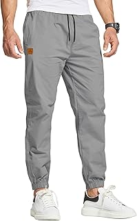JustSun Chino Trousers Men's Cargo Trousers Leisure Trousers Men's Jogging Bottoms Men's Cotton Sports Trousers Training Trousers with Drawstring Casual Trousers with Pockets