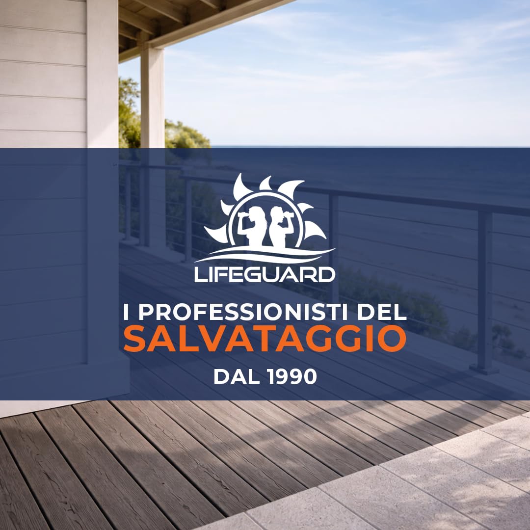 LIFEGUARD Italia Kit Salvagente Anulare con Sagola 25 m