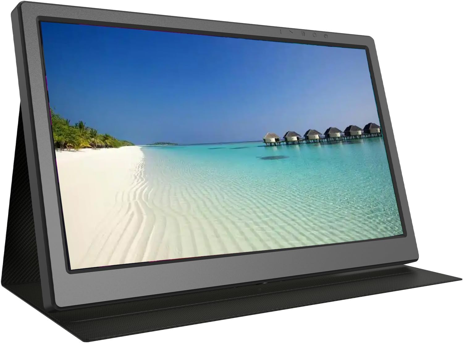 12.6″ Smart Portable TV 1080p Touch Screen Monitor, 10-Point Portable Monitor Touchscreen, Built-in Battery